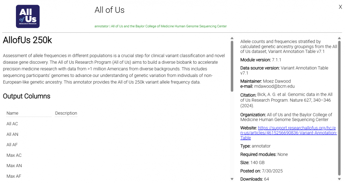 AllofUs 250K Annotator